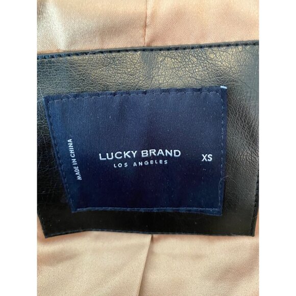 Lucky Brand Faux Fur Leopard Print Jacket w/ Hood XS - Picture 4 of 13